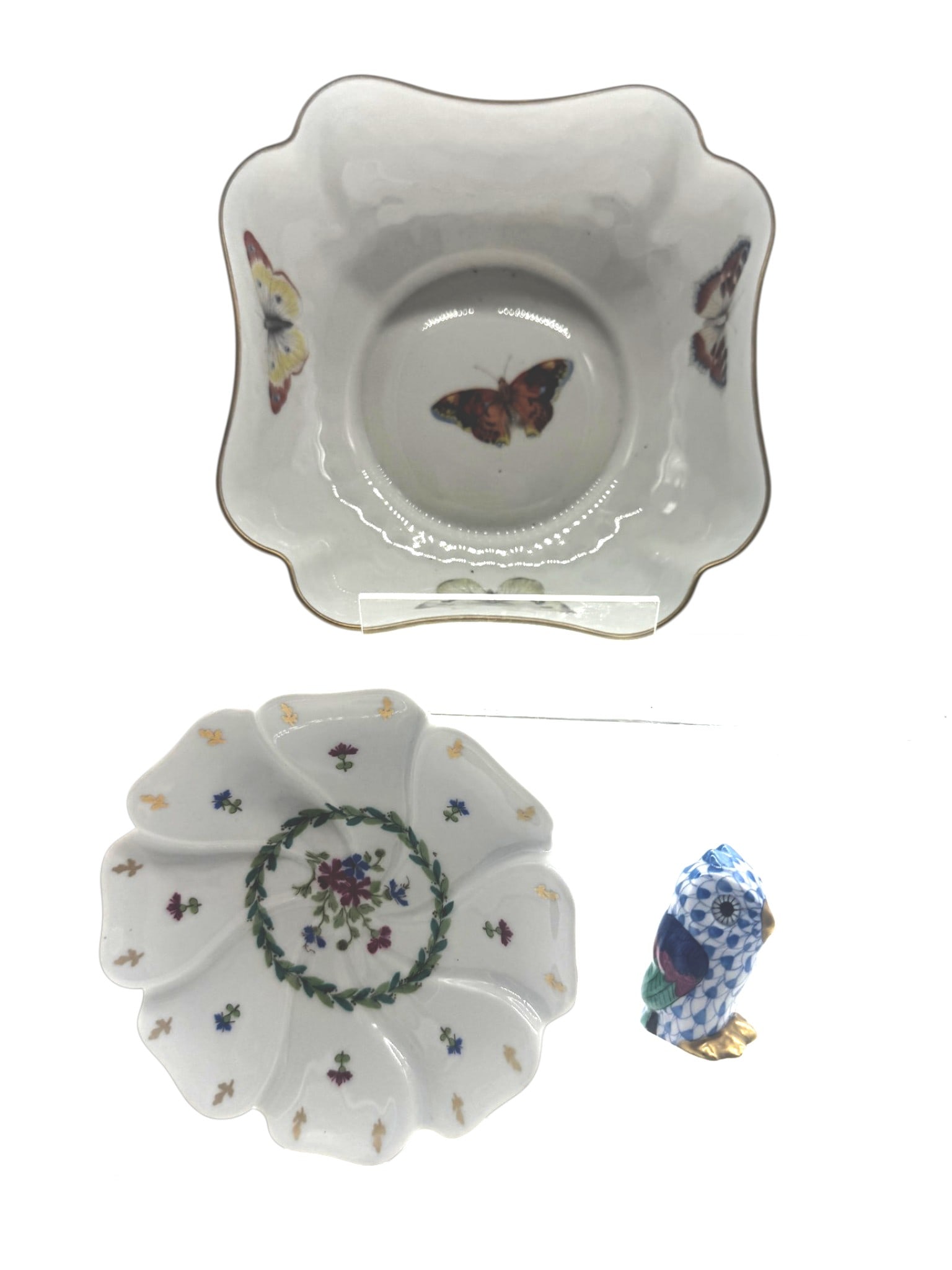 HAVILAND, HEREND & LIMOGES PORCELAIN LOT 6" (1 of 8)