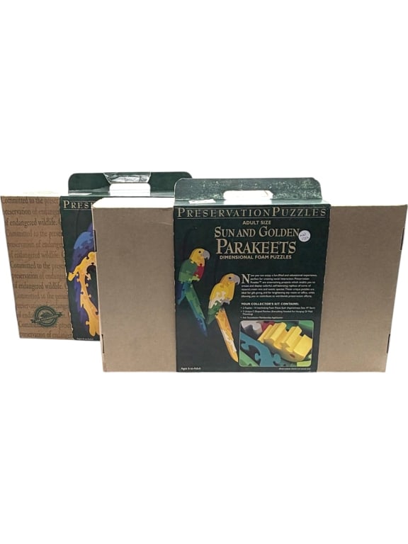 2 PRESERVATION PUZZLES TROPICAL BIRD 3D FOAM (1 of 4)