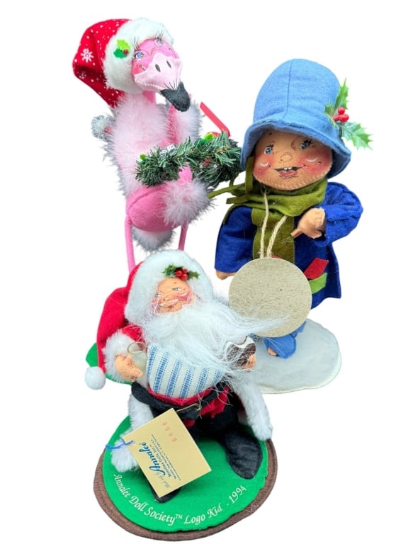 ANNALEE DOLL SOCIETY HOLIDAY FIGURINES LOT (1 of 3)