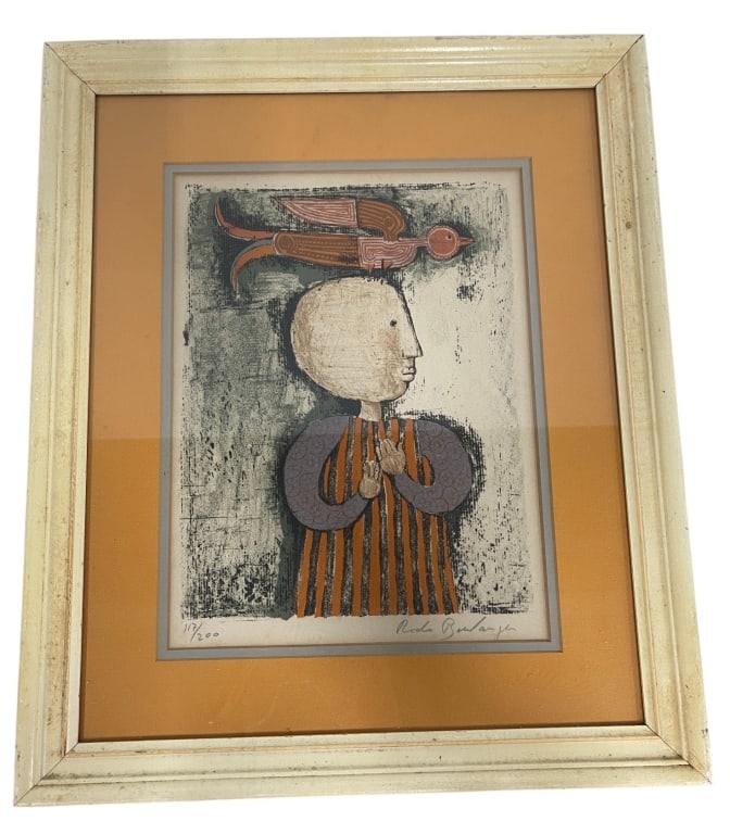 RODO BOULANGER LIMITED EDITION MODERNIST PRINT 21" (1 of 7)