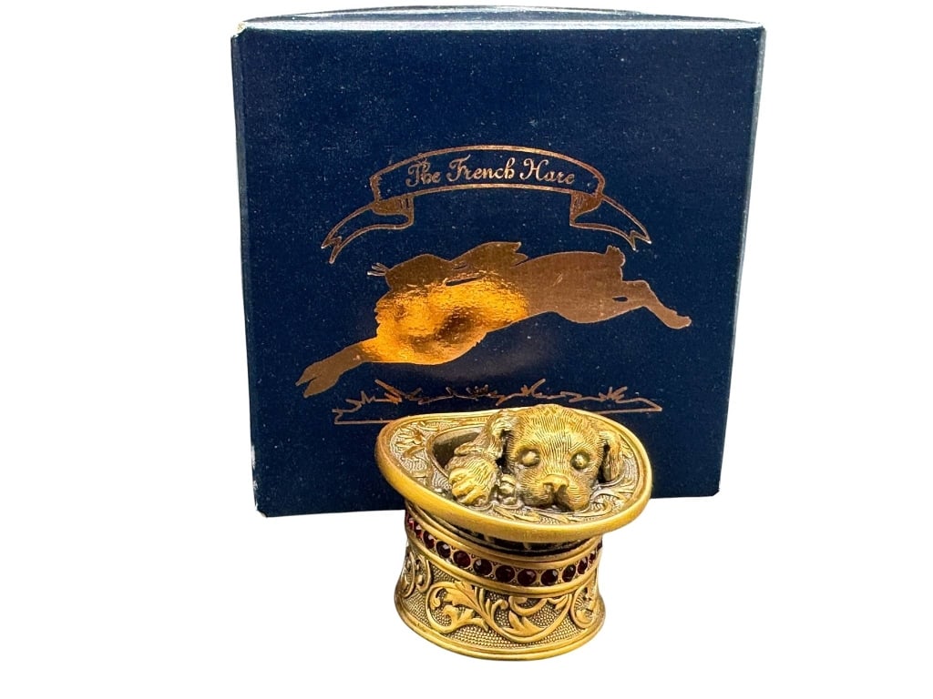 THE FRENCH HOME DOG TRINKET BOX W/ BOX (1 of 3)