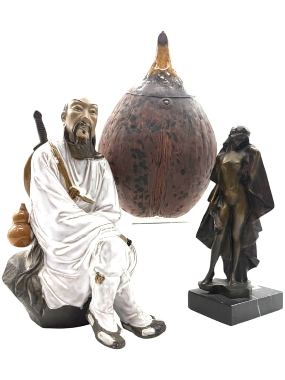 ECLECTIC ASIAN DECORATIVE ART LOT 13" (1 of 3)