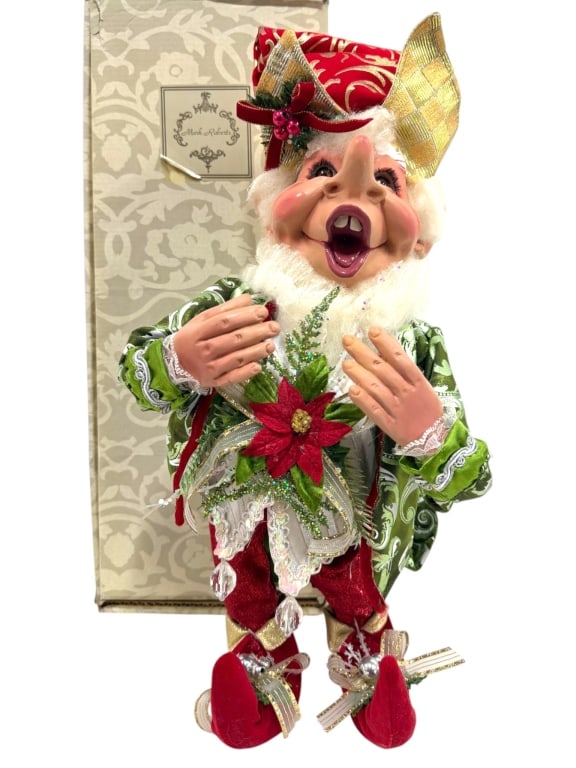 MARK ROBERTS CHRISTMAS ELF FIGURINE W/ BOX 18" (1 of 6)