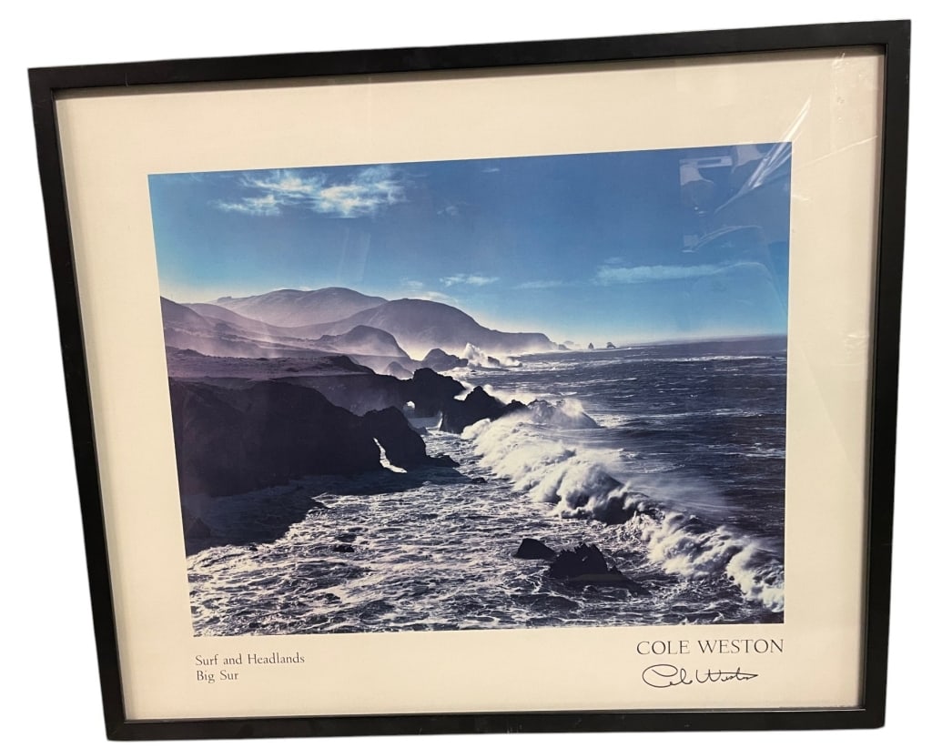 COLE WESTON SURF AND HEADLANDS BIG SUR PRINT 30" (1 of 5)