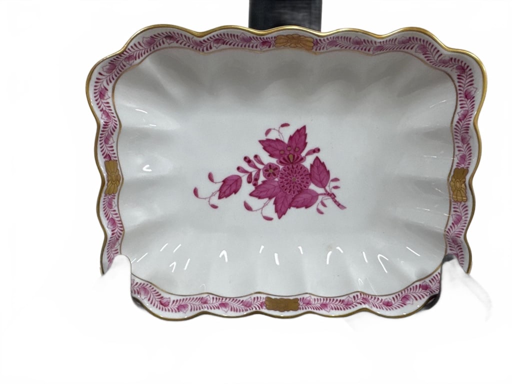 Herend Rothschild Bird Scalloped Dish (1 of 3)