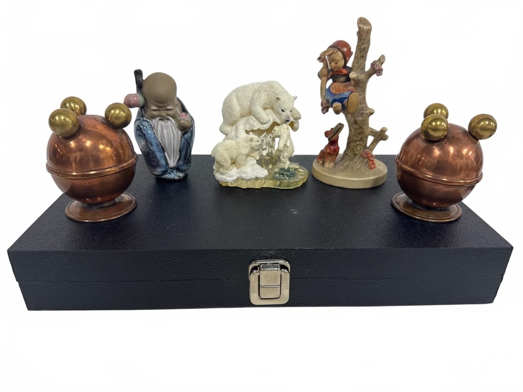 Figurine Assortment and Copper Spheres Set (1 of 2)