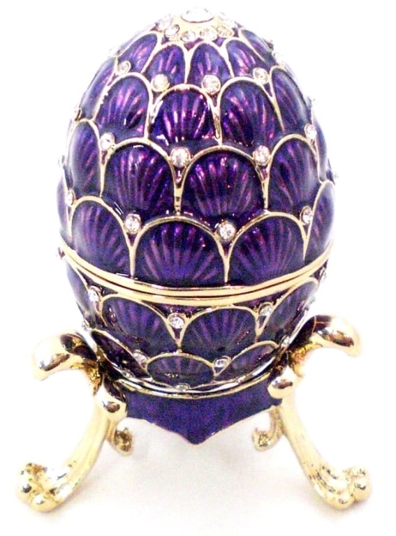 JAY STRONGWATER STYLE FABERGE INSPIRED EGG BOX (1 of 2)