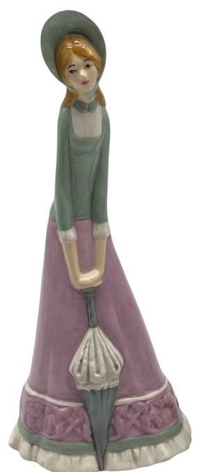 LLADRO STYLE BOHEMIAN PORCELAIN VICTORIAN LADY FGR: VERY GOOD condition for this lady.12" tall x 5" wide at the baseSee all pictures for details, no issues found. * Please check back often, we add NEW ITEMS daily to our active auctions! * By bidding on