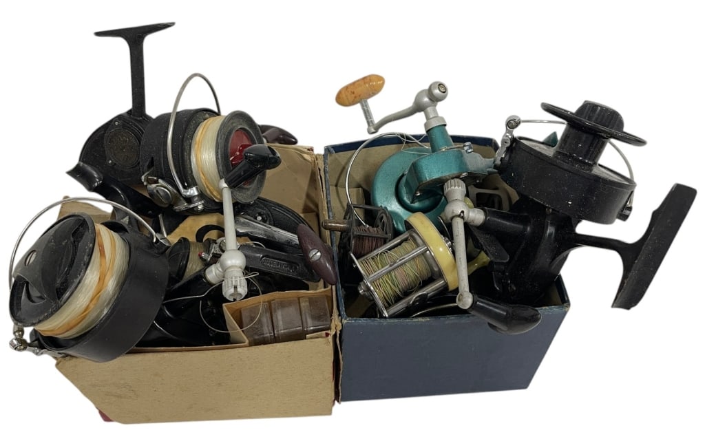 VINTAGE FISHING REEL COLLECTION LOT 10PC (1 of 5)
