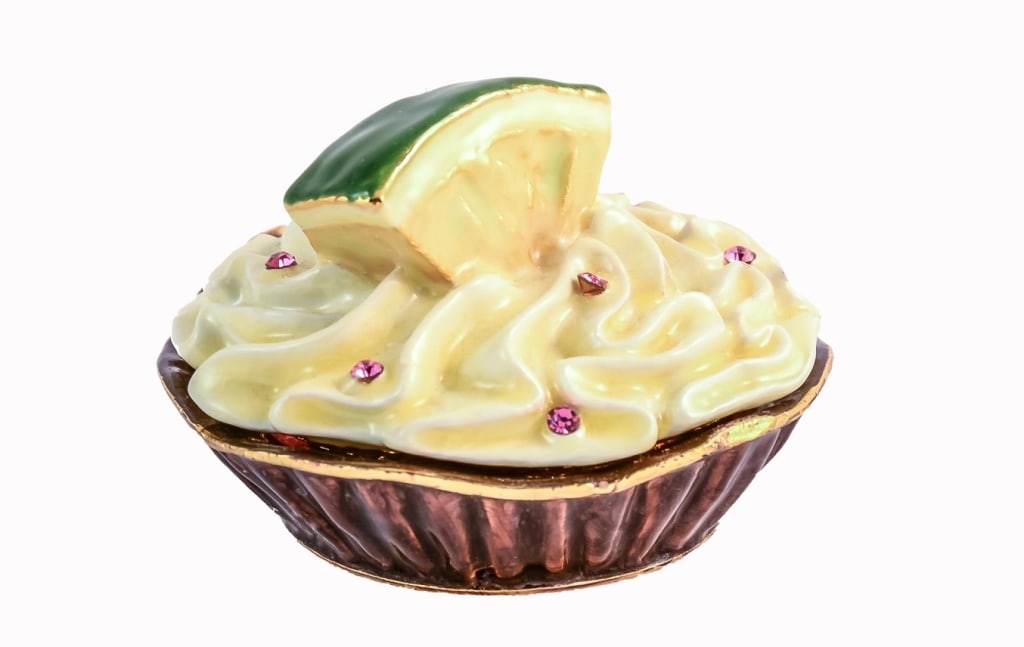 JAY STRONGWATER STYLE SWAROVSKI LIME PIE TRINKET (1 of 2)
