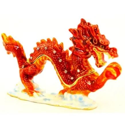 JAY STRONGWATER STYLE DRAGON TRINKET BOX (1 of 2)