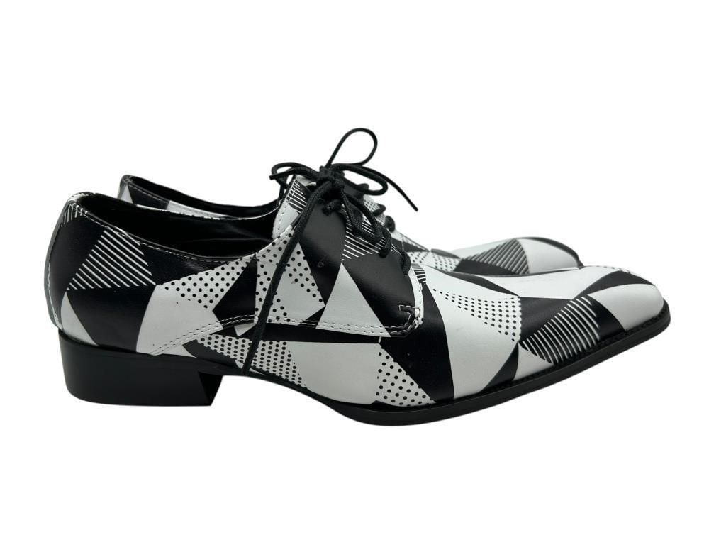 ZOOT SUIT MOD SQUAD BLACK&WHITE DRESS SHOES 42/12 (1 of 6)