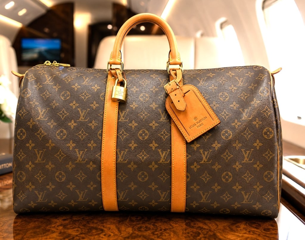 LOUIS VUITTON MONOGRAM KEEPALL 55 20" (1 of 11)