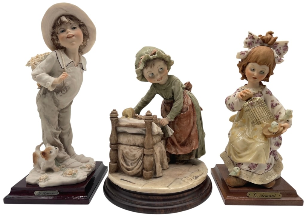 GIUSEPPE ARMANI FIGURINE LOT 3 PCS 8" (1 of 4)