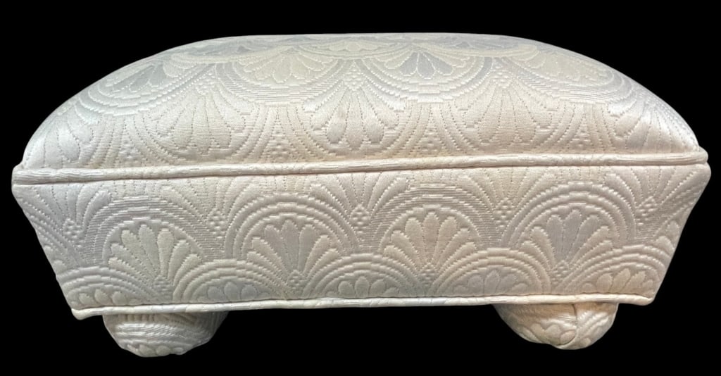 ART DECO SCALLOP PATTERN FOOTSTOOL 15" (1 of 7)