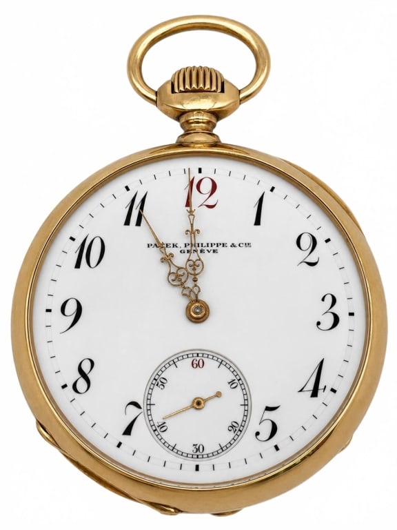 PATEK PHILIPPE & CIE 18K GOLD POCKET WATCH 2" (1 of 7)