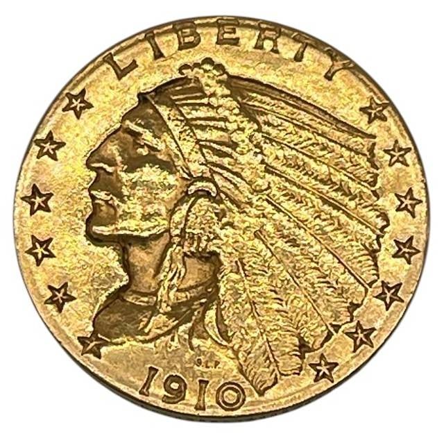 1910 $2.50 INDIAN HEAD GOLD QUARTER EAGLE (1 of 4)