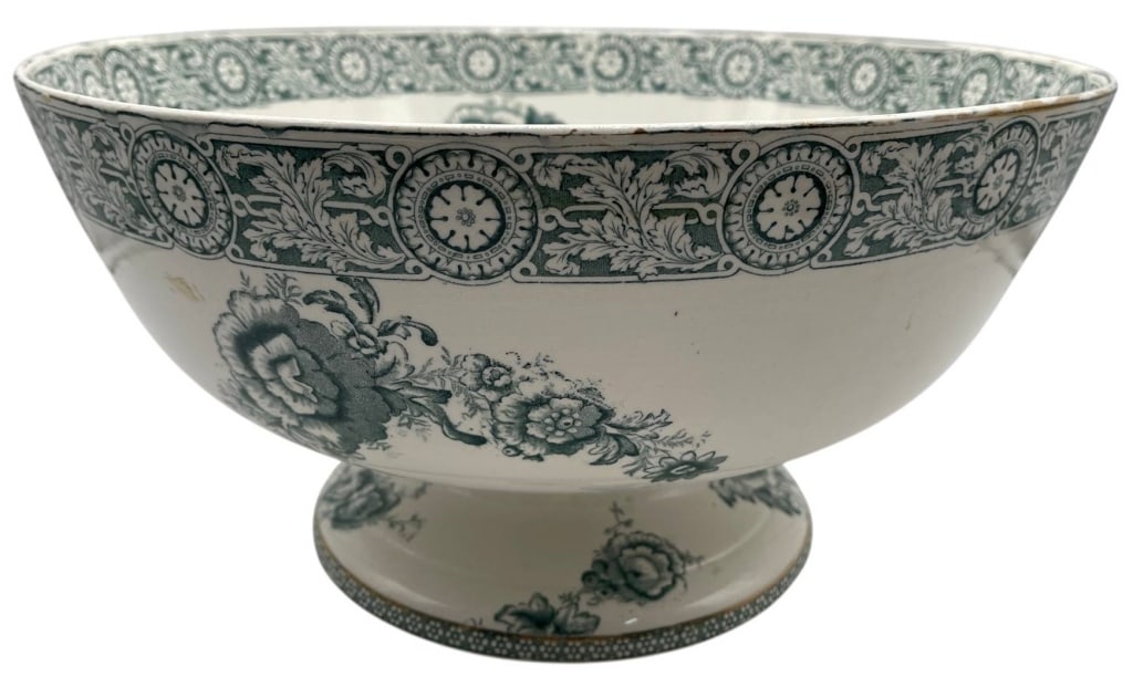 MADDOCKS EMBERTON GREEN TRANSFER BOWL 15.5" (1 of 7)