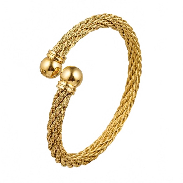 NEW Cody Titanium Cable Wire Bracelet: This Cody Titanium Cable Wire Bracelet adds a touch of sophistication to any look. Crafted from titanium, its cable cuff design provides a secure fit and can be layered with other bracelets to add a