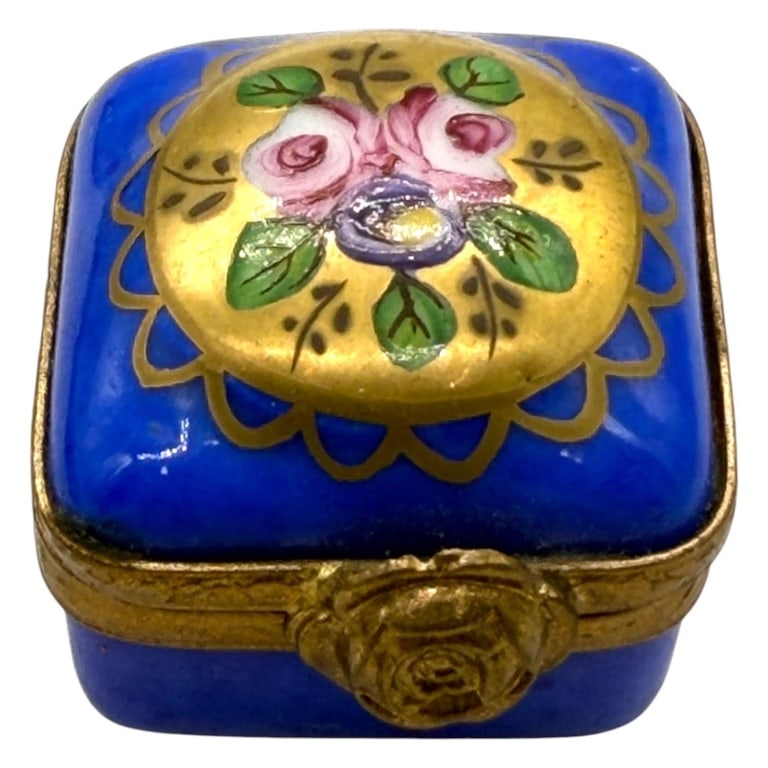 LIMOGES FLORAL JEWEL BOX 1" (1 of 4)