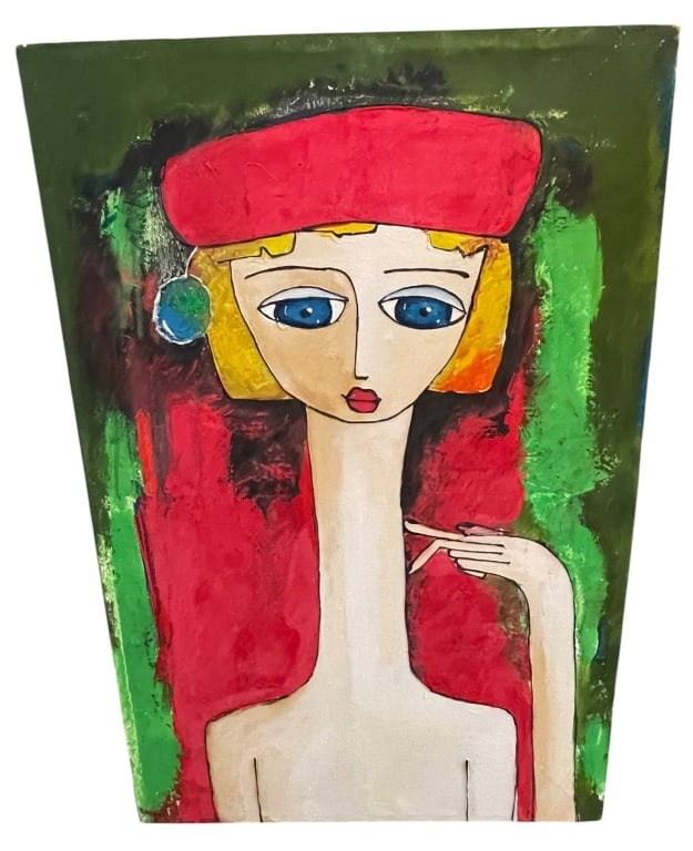 CONTEMPORARY PORTRAIT OIL ON CANVAS 24" (1 of 4)