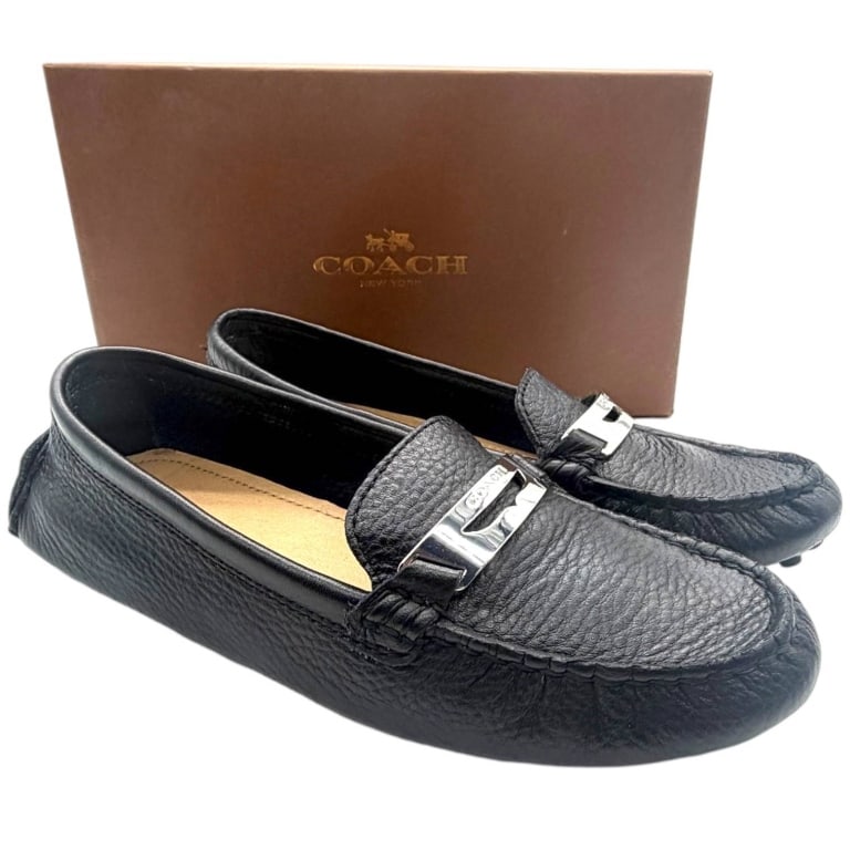 COACH NOLA PEBBLE GRAIN NEW LOAFERS SIZE 5 (1 of 7)