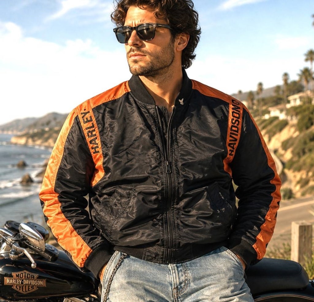 HARLEY-DAVIDSON BOMBER JACKET XL (1 of 6)