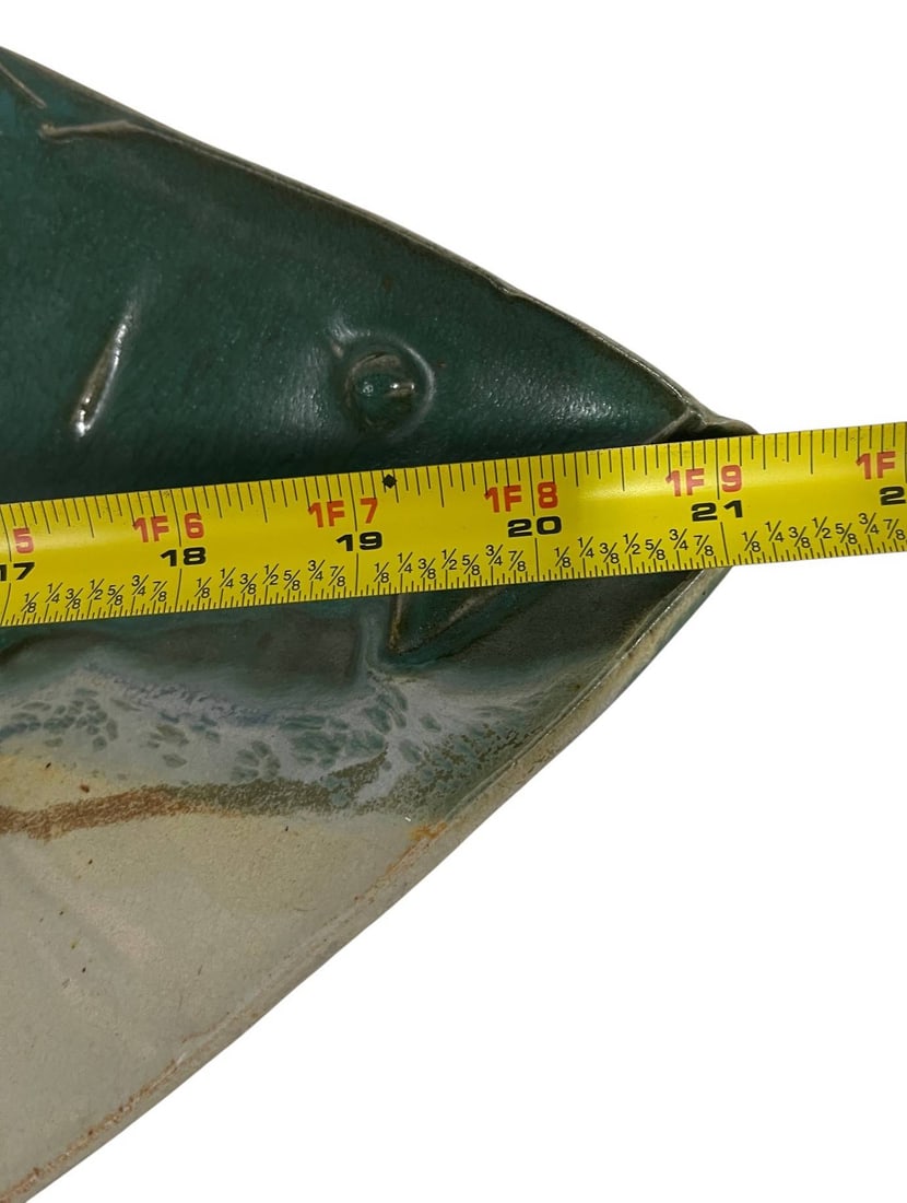 LARGE CERAMIC FISH SERVING PLATTER 21" - 4