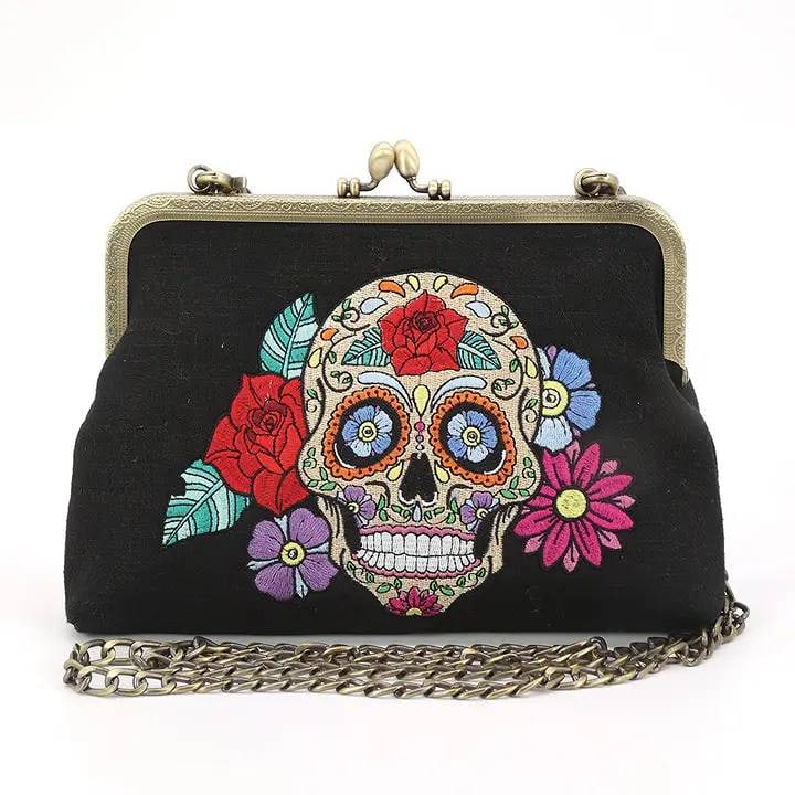 NEW! SUGAR SKULL KISSLOCK BAG (1 of 3)