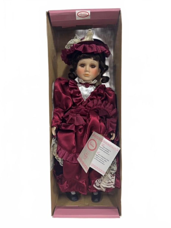 Chatelaine Porcelain Doll in Box (1 of 2)