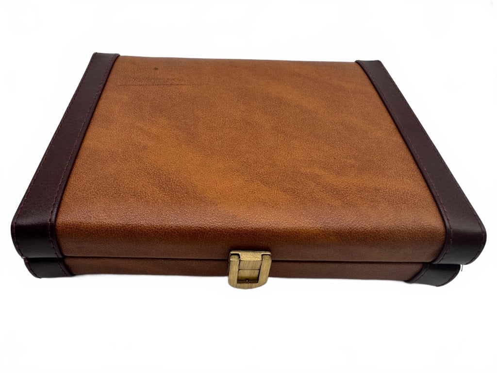 Leatherette Backgammon Set with Accessories - 3