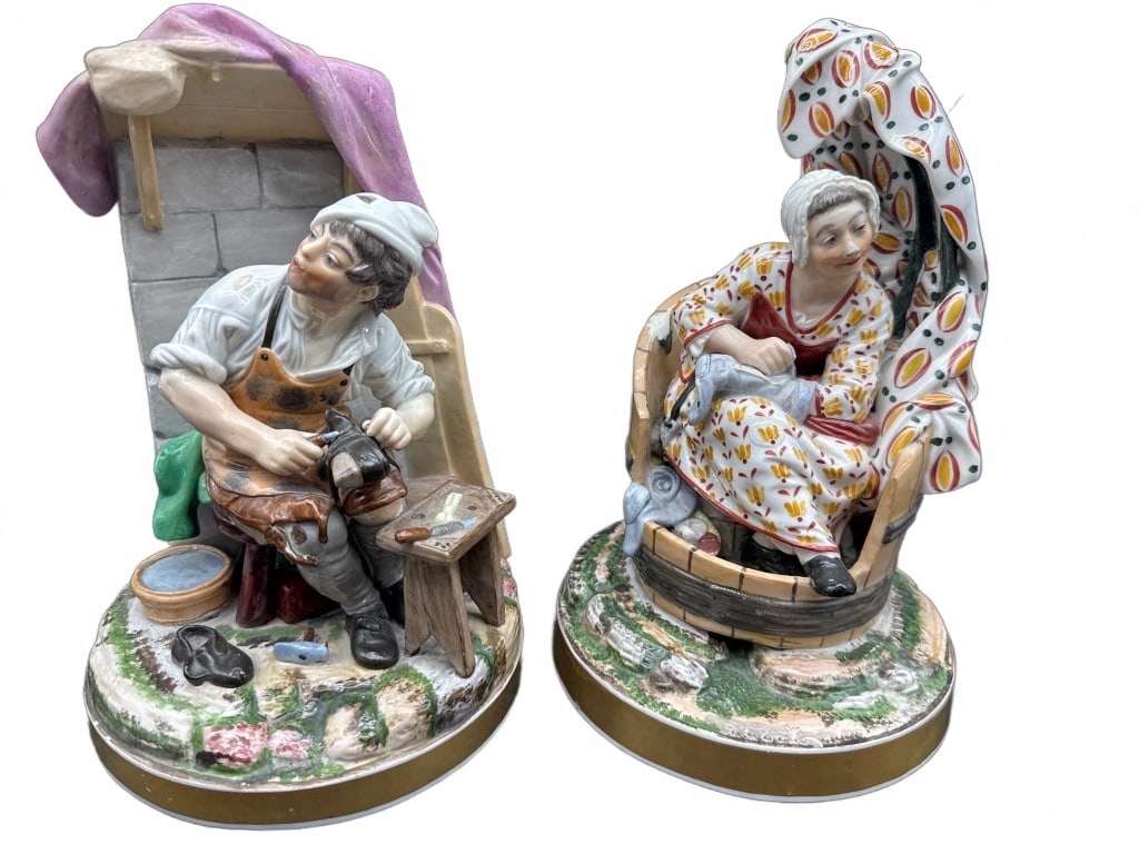 Painted Porcelain Figurines - 2