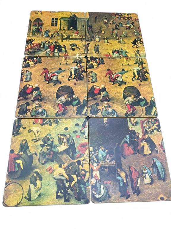 Brueghel Plays Children's Games Placemats Set (1 of 5)