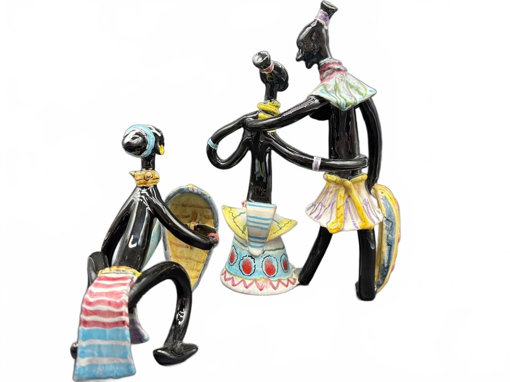 Three Glazed Ceramic Figurines - 3