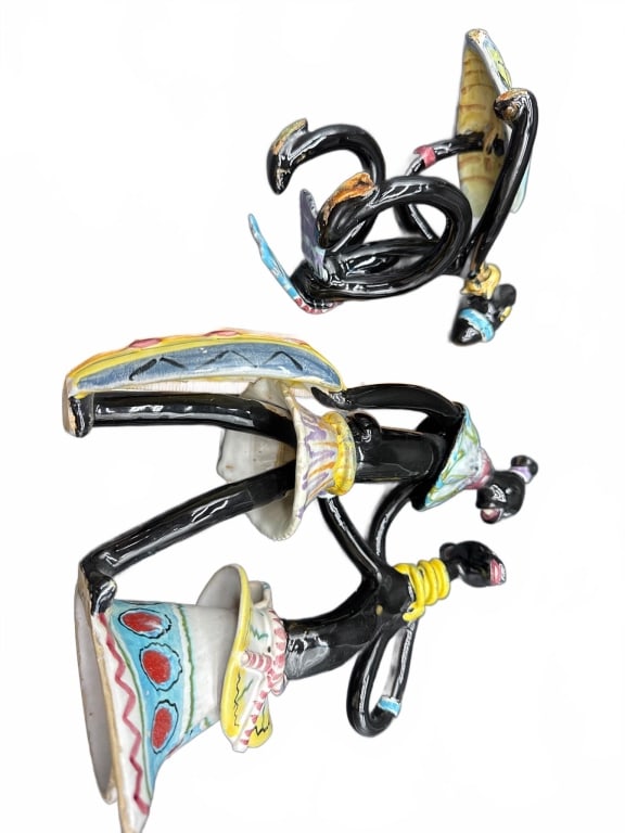 Three Glazed Ceramic Figurines - 4