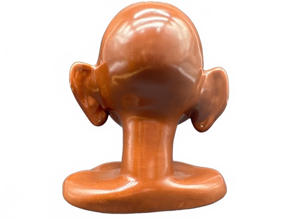 Ceramic Monkey Head Vase by Goldie - 2