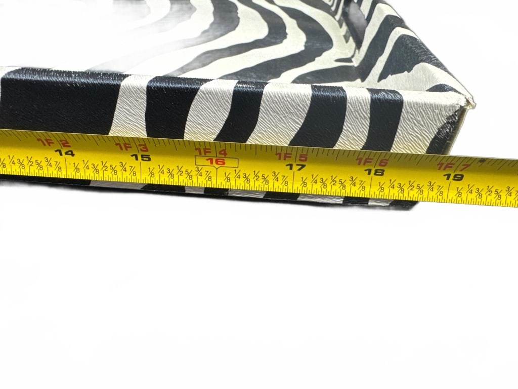 Rectangular Zebra Print Tray - 4