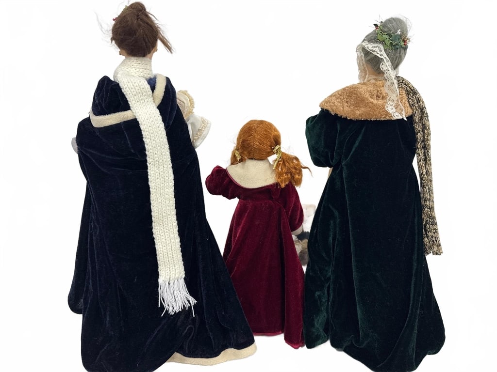 Three Articulated Holiday Dolls - 3