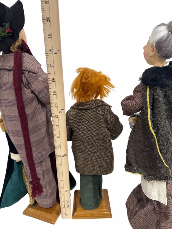 4 Handcrafted Character Dolls - 4