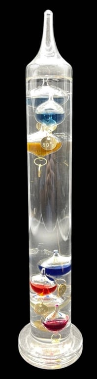 GALILEO GLASS THERMOMETER 14" (1 of 4)