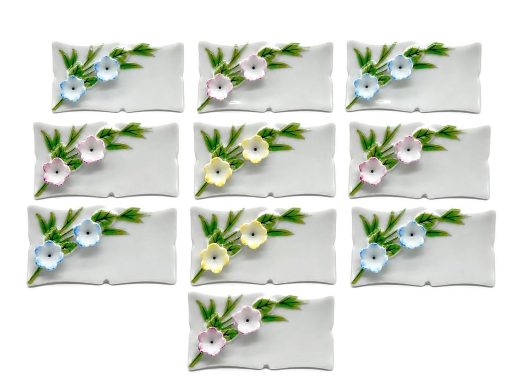 LA FLEUR JAPAN PORCELAIN PLACE CARDS 2.5" (1 of 5)