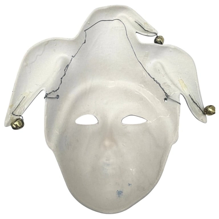 CERAMIC HARLEQUIN WALL MASK 10" - 5