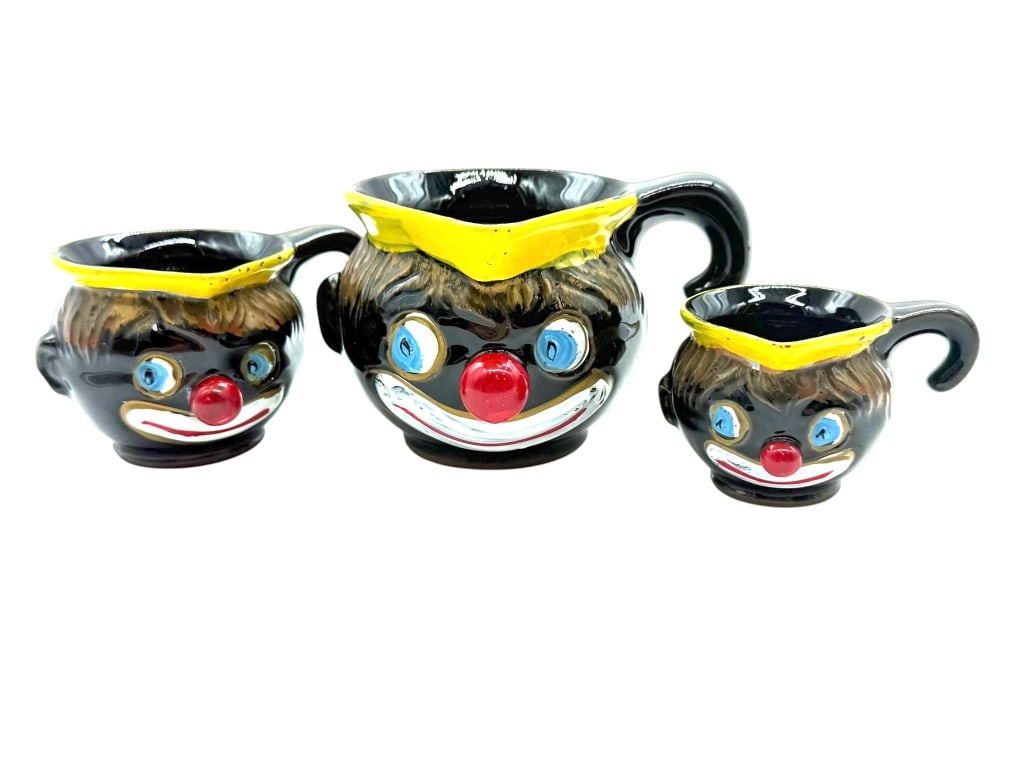 BLACK AMERICANA CHARACTER CREAM & SUGAR SET 4" (1 of 5)
