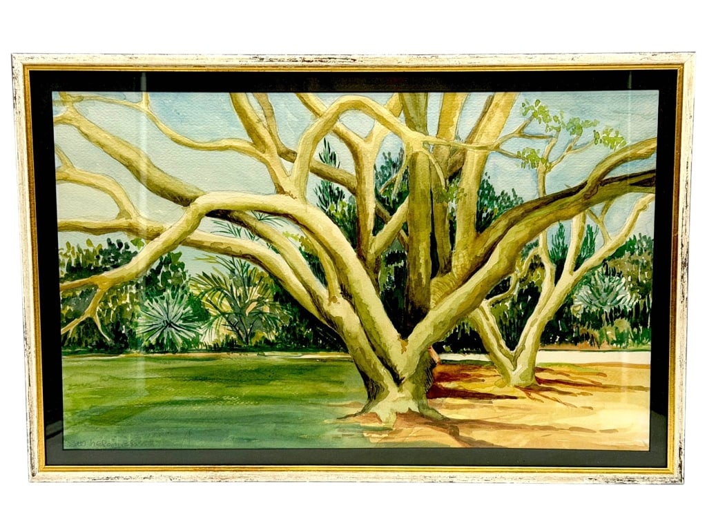 UNTITLED BANYAN TREE LANDSCAPE WATERCOLOR 24" (1 of 5)