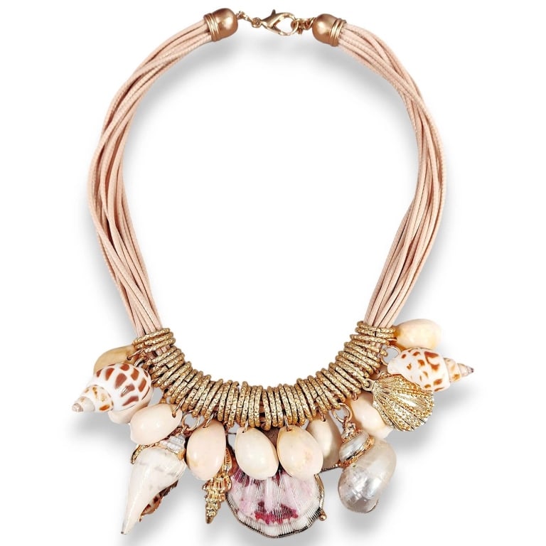 NEW SEASHELL CHARM HANDMADE NECKLACE (1 of 4)