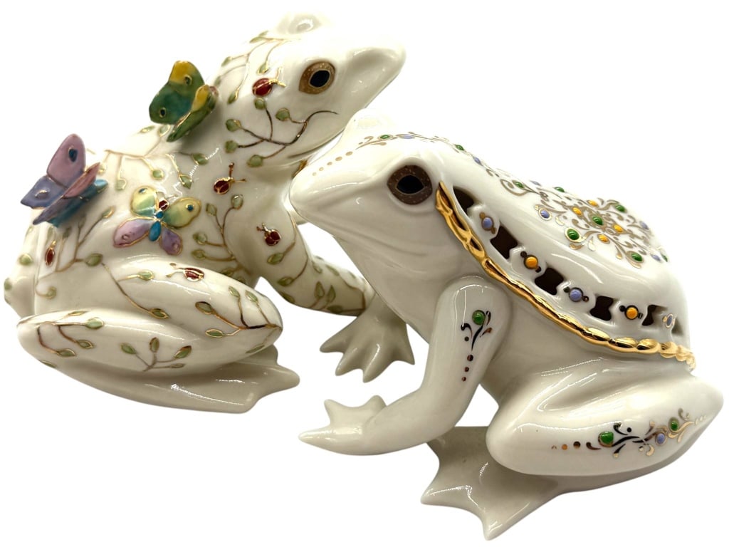 LENOX JEWELS OF LIGHT FROGS FIGURINES 3.5" (1 of 9)