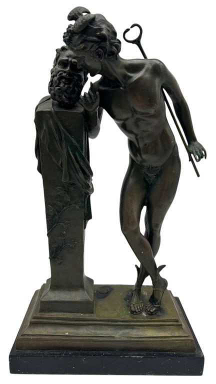MOULIN BRONZE MERCURY WITH HERM 16" (1 of 11)