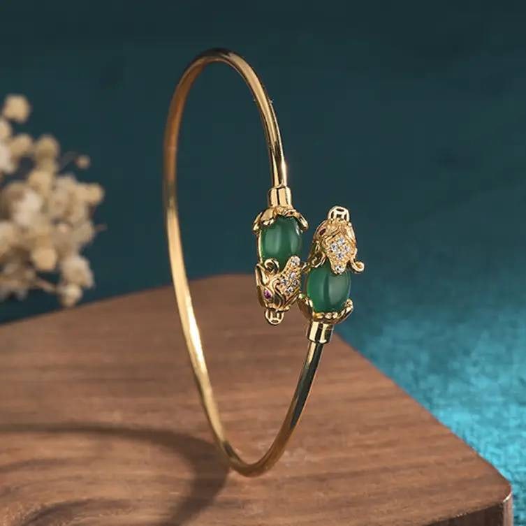 24K GP CHINESE FORTUNE PROTECTOR BRACELET (1 of 5)