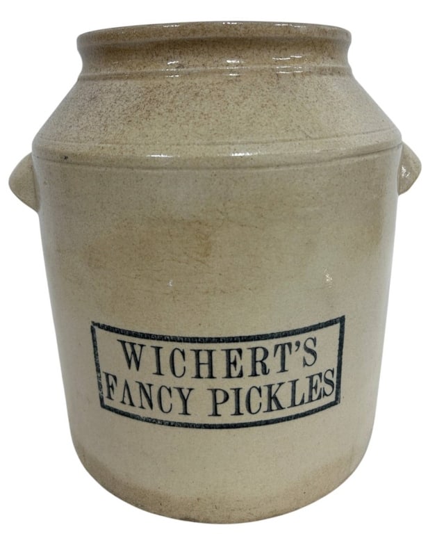 WICHERT'S FANCY PICKLES CROCK 11" (1 of 5)