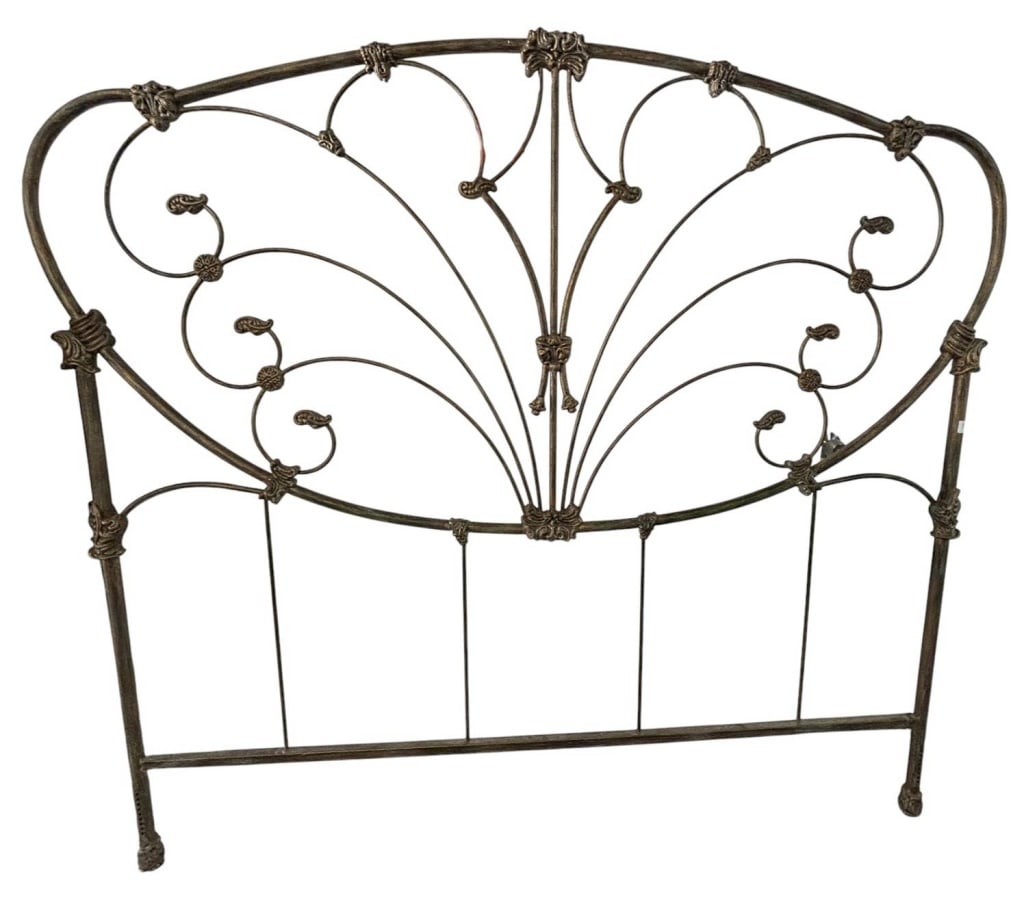 ORNATE METAL KING HEADBOARD 80" (1 of 6)